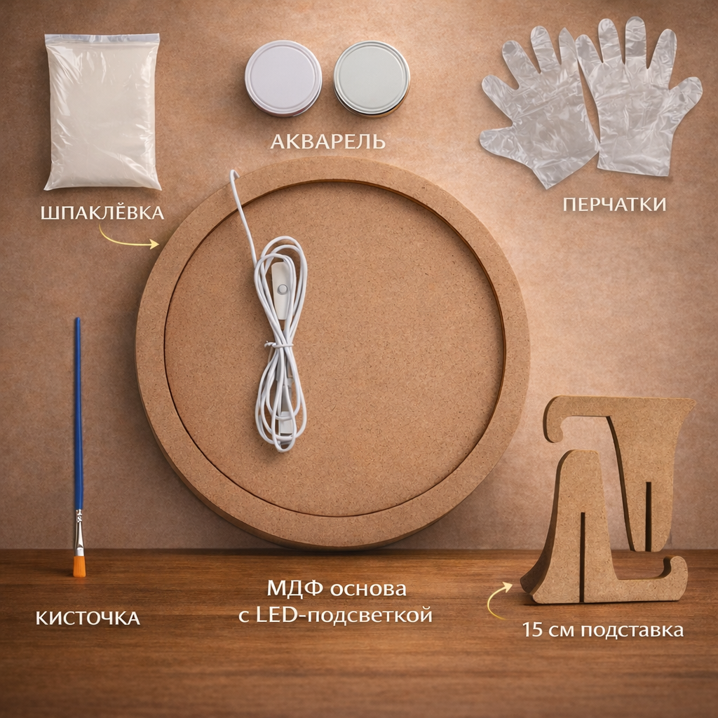 Материалы набора для Moon Lamp